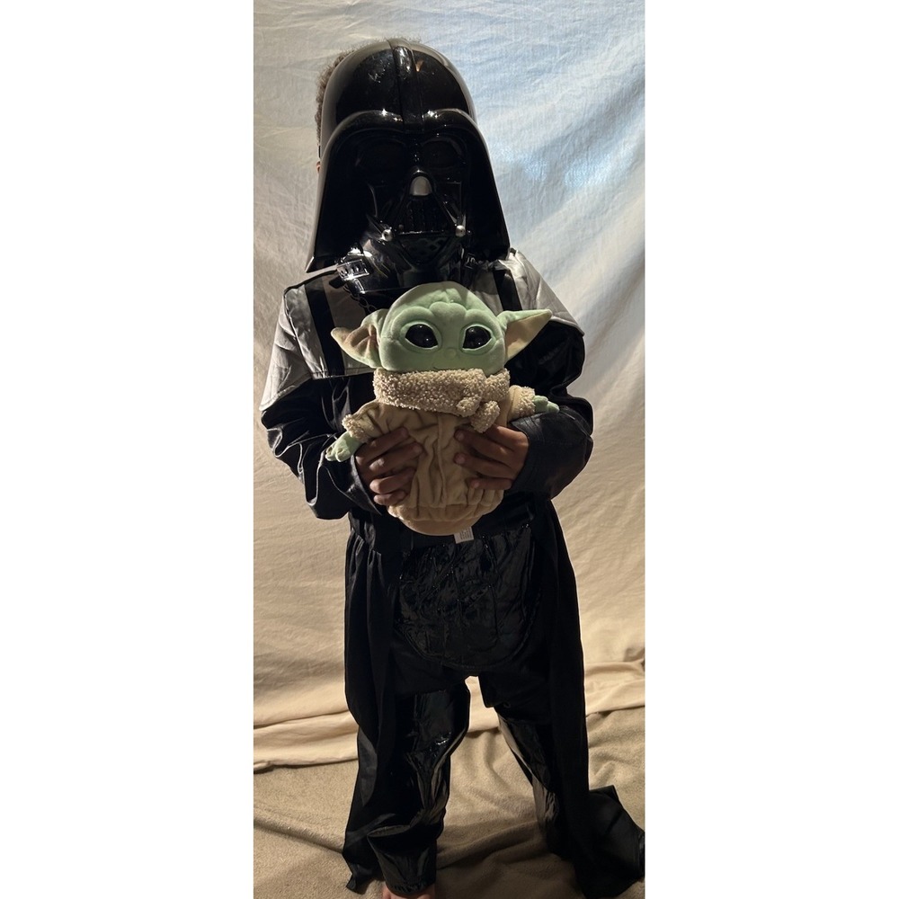 Star Wars Darth Vader Kids Costume Size 7/8 Disney Store Jumpsuit Mask Lucasfilm